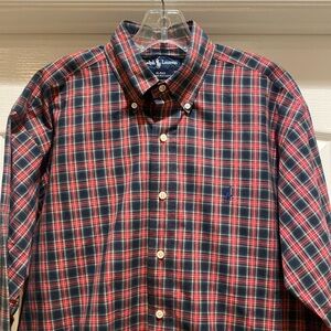Polo Ralph Lauren Holiday Christmas Plaid Tartan Shirt Medium